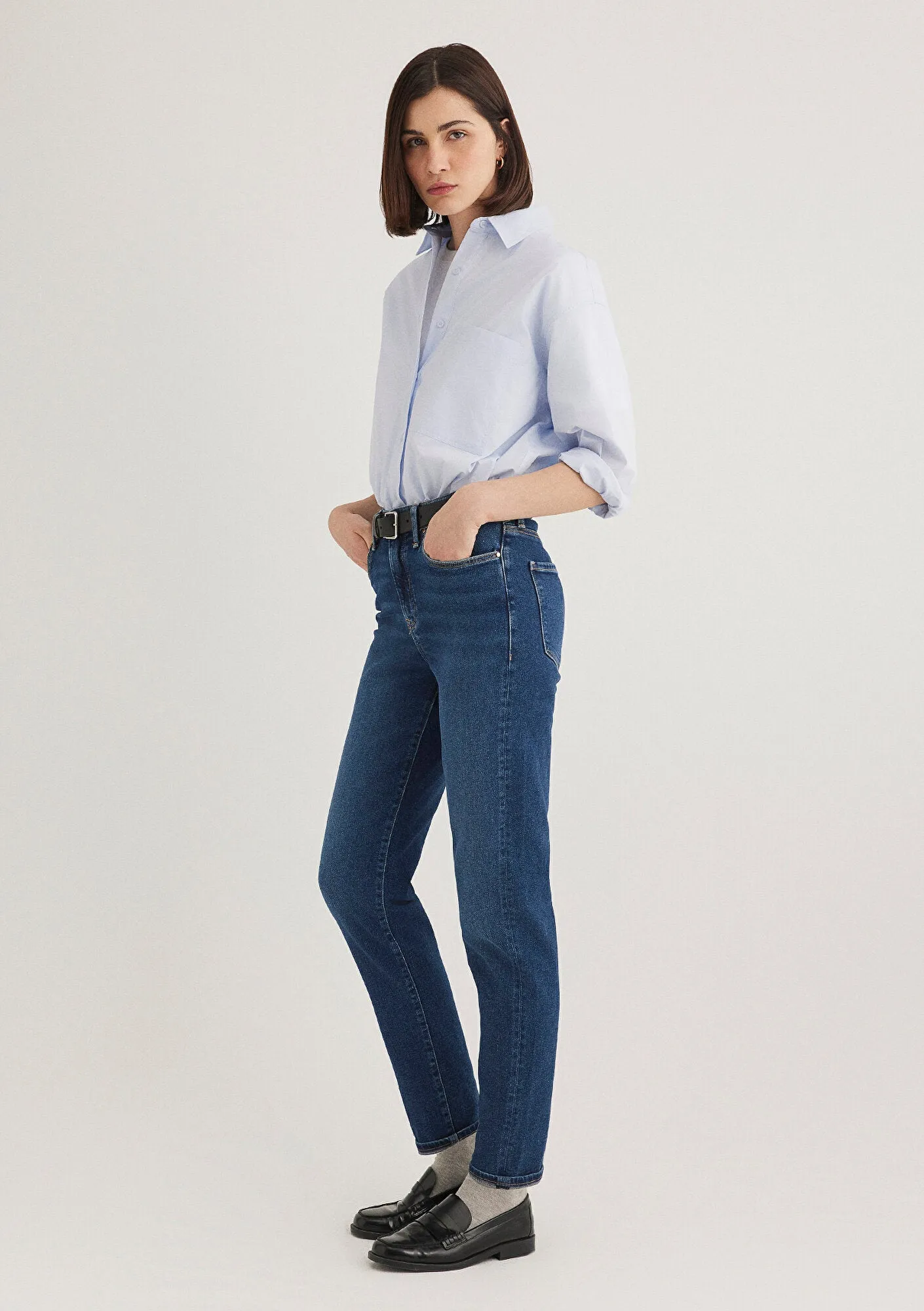 Cindy Dark Gold Shape Jean Pants