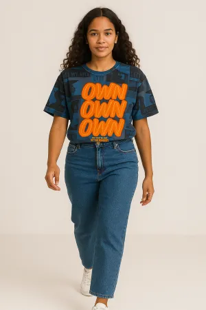 City Beat Mesh Graphic Top