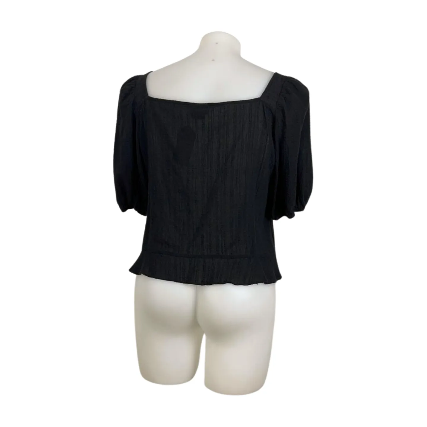 City Chic Black Baby Doll Summer Top Size 16