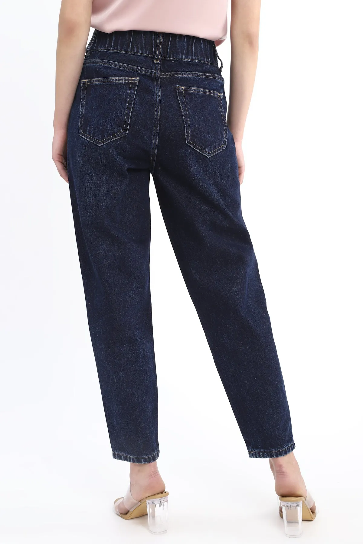 Classic Dark Wash Mom Fit Jean