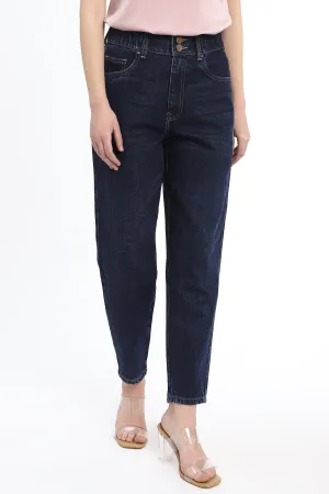 Classic Dark Wash Mom Fit Jean