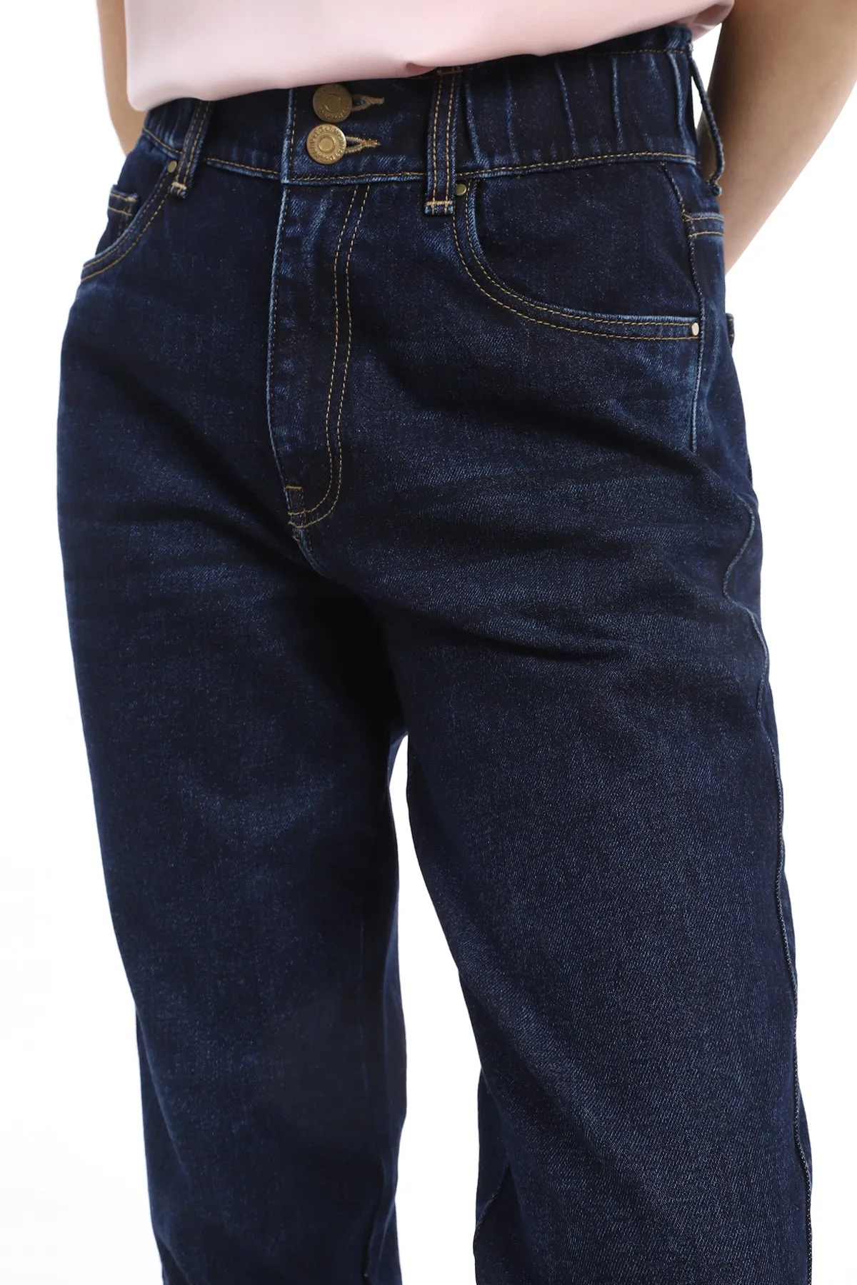Classic Dark Wash Mom Fit Jean