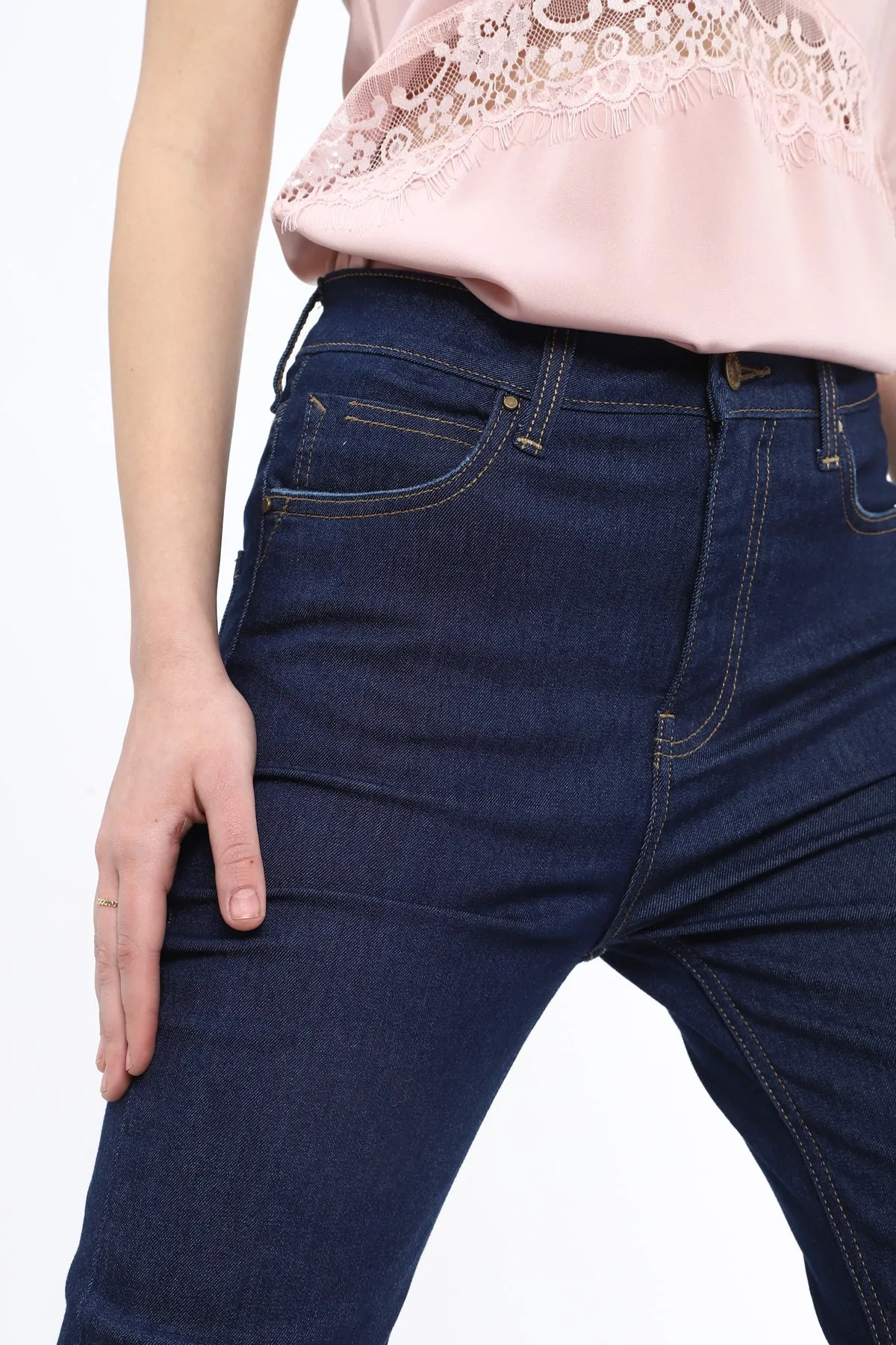 Classic Mid Wash Mom fit Jeans