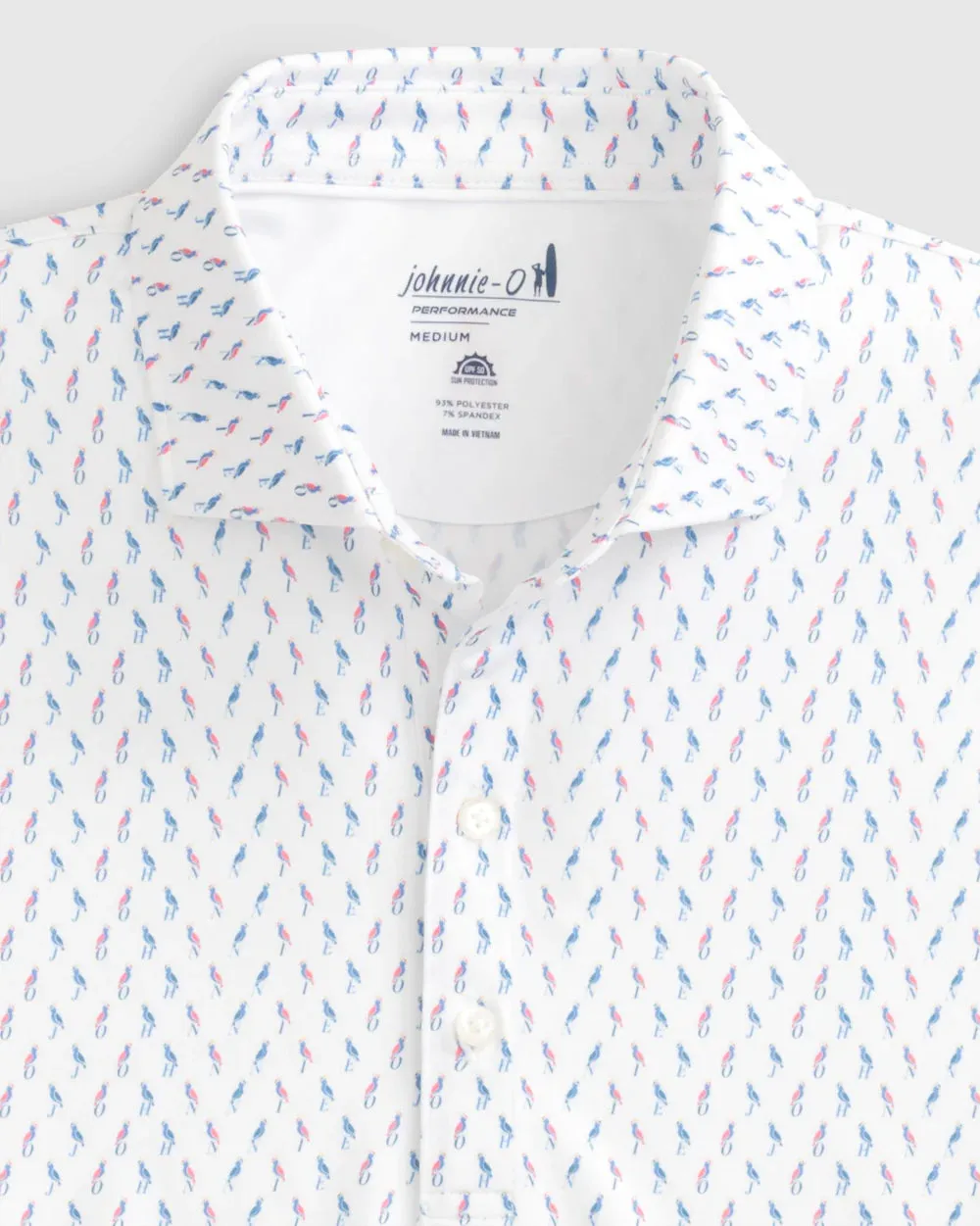 Cleo Printed Mesh Performance Polo