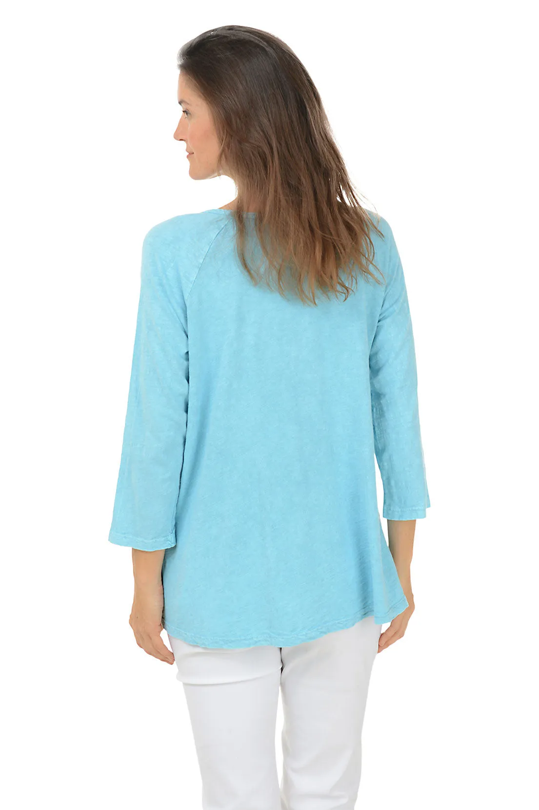 Confetti Mineral Wash Double Pocket Knit Top