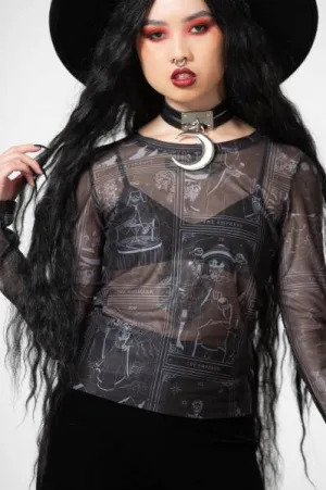 Cosmina Mesh Top - Black -