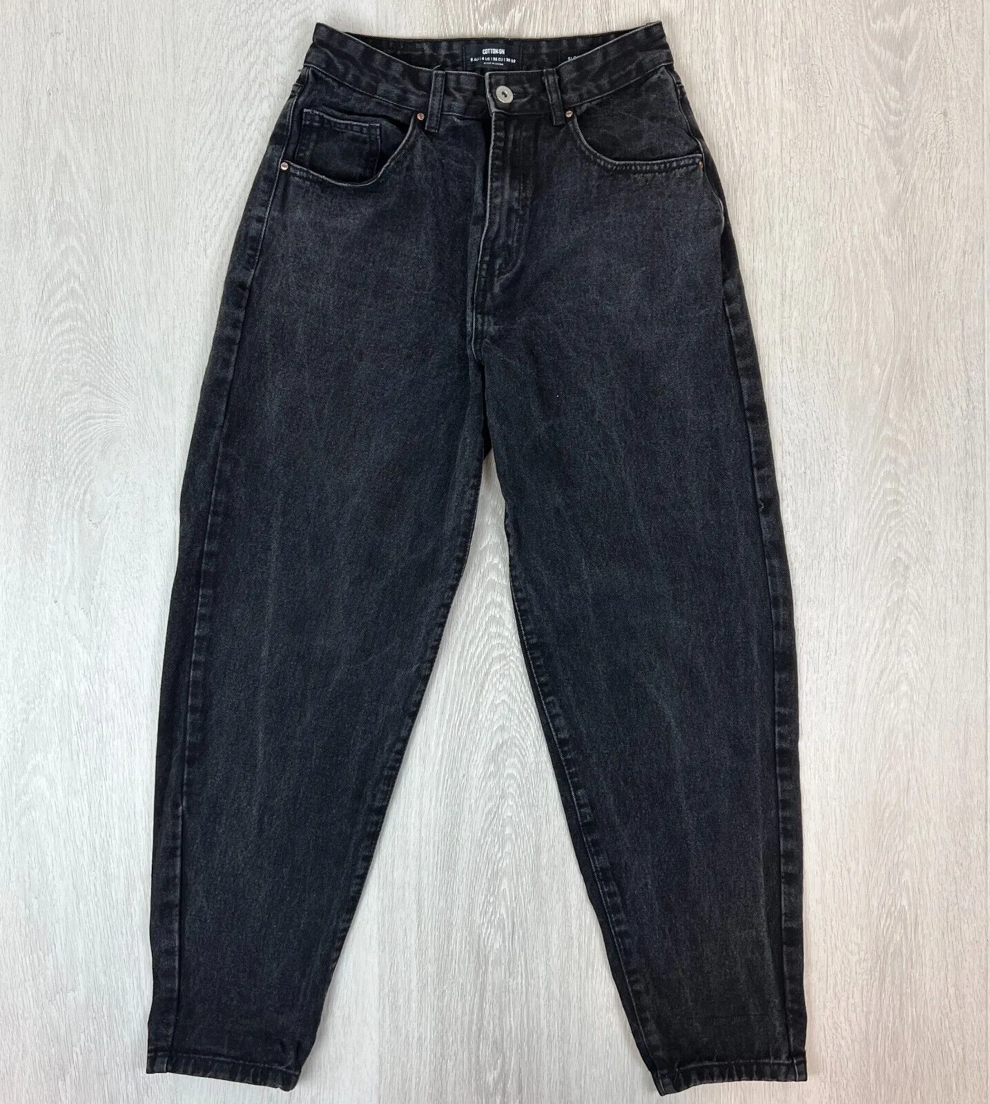 Cotton on Womens Black Slouch Mom Jeans Size 8 AU