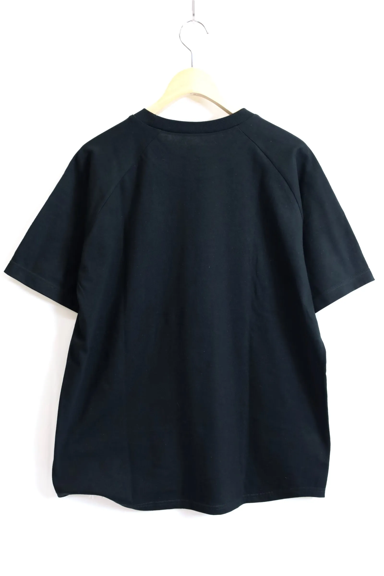 COW BOOKS / Raglan Sleeve T-shirt-Black×Ivory