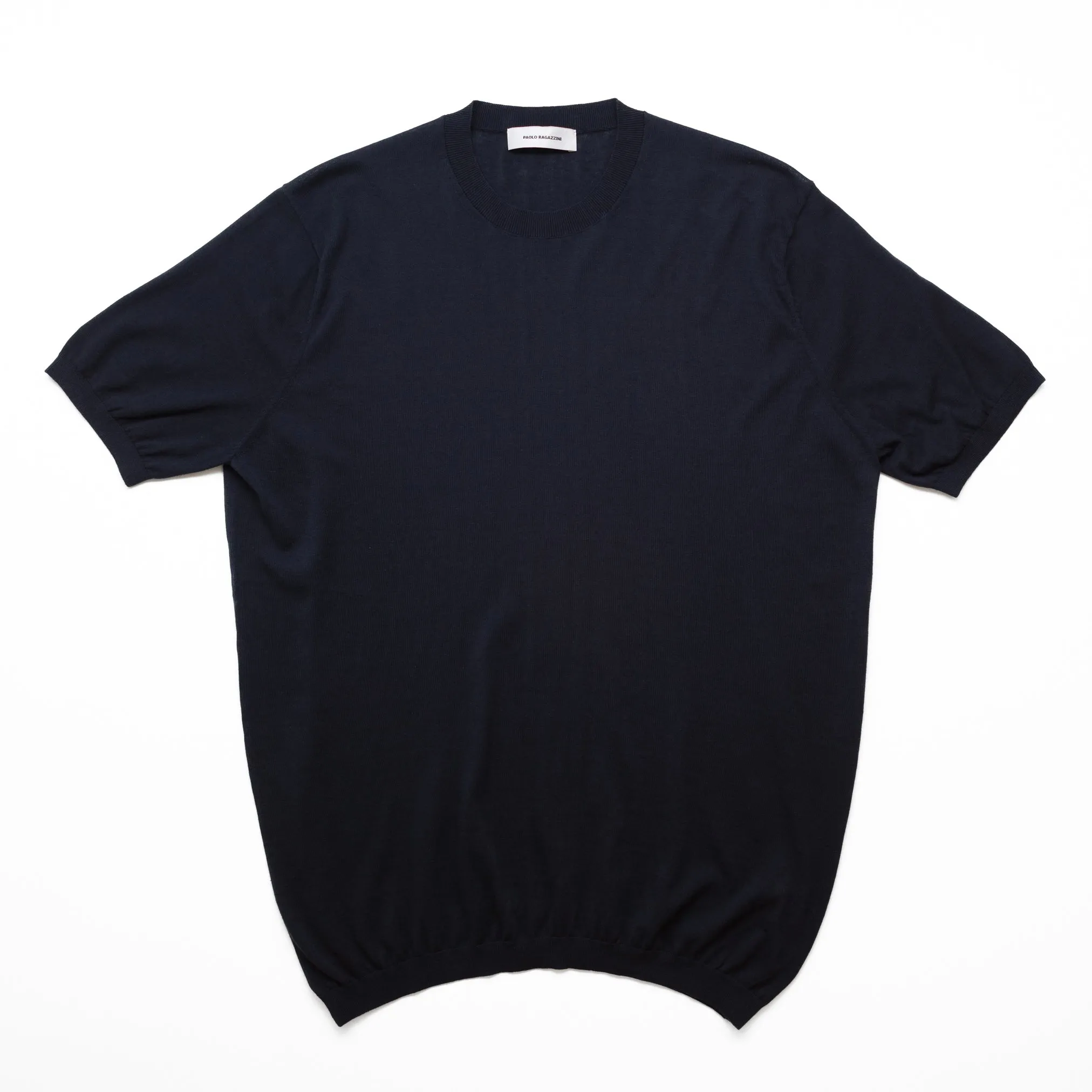 Crewneck Raglan Tee in Navy