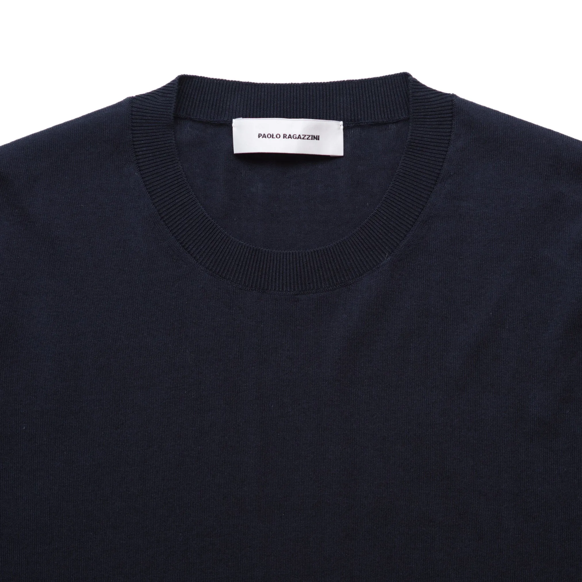 Crewneck Raglan Tee in Navy
