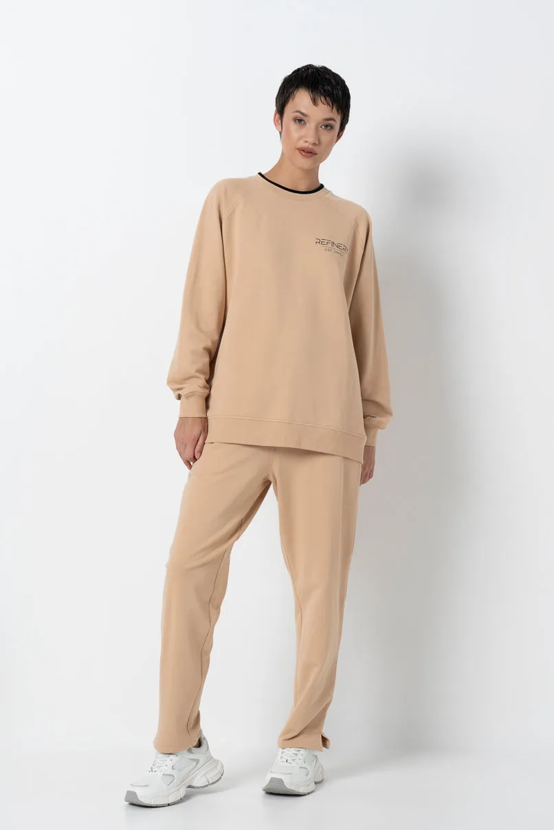 Crewneck Sweater _ 157936 _ Stone