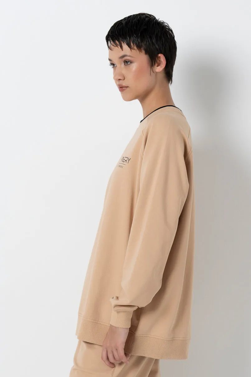 Crewneck Sweater _ 157936 _ Stone