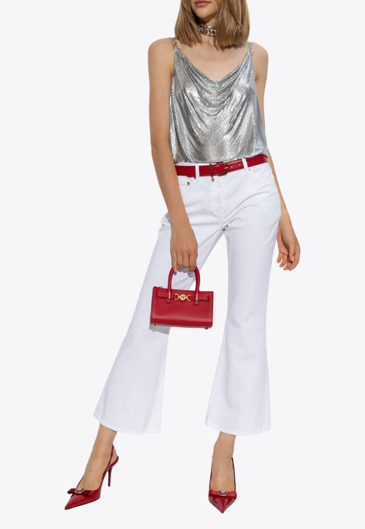 Crystal Mesh Camisole Top