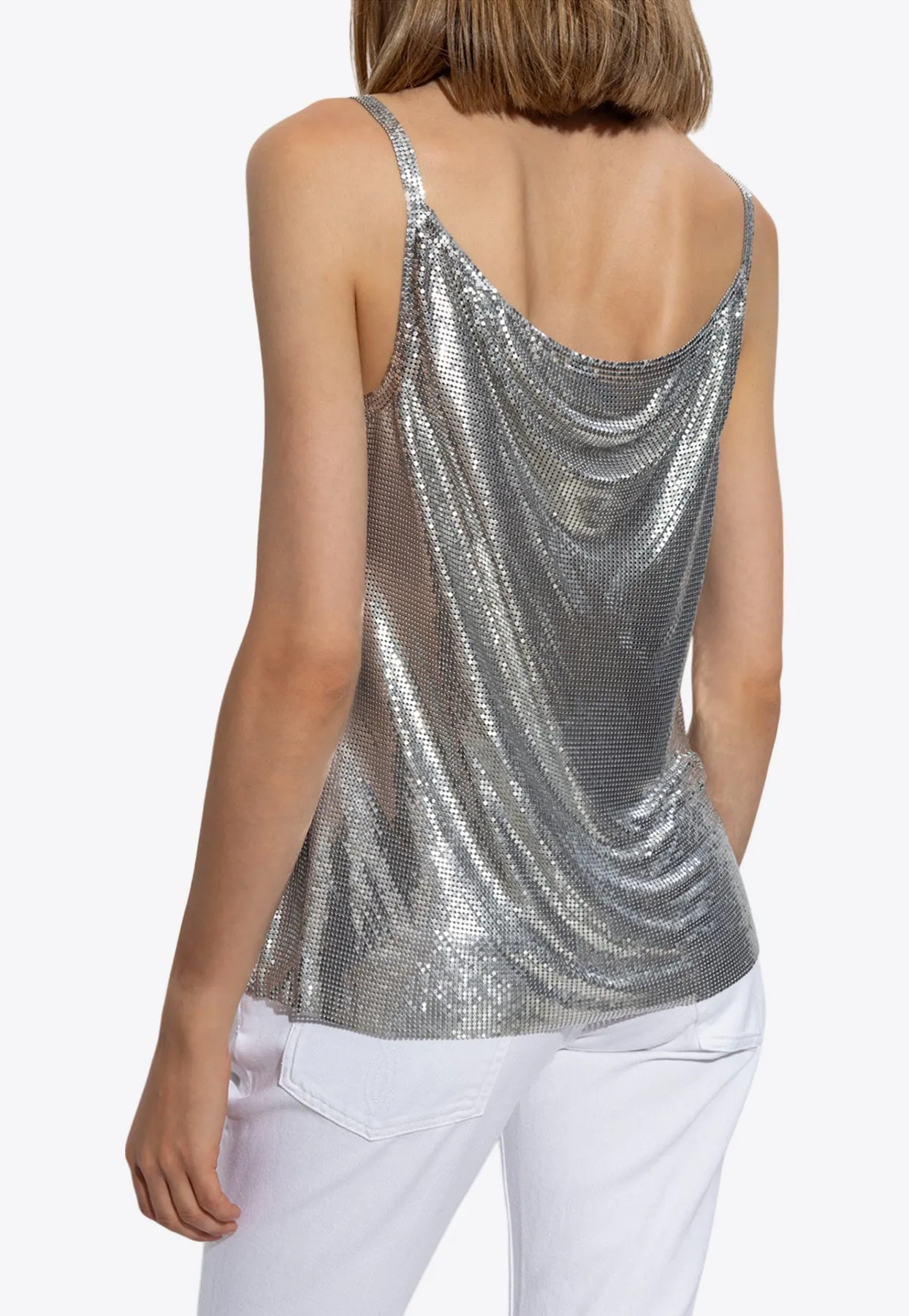 Crystal Mesh Camisole Top
