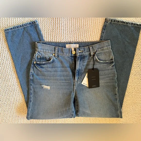 Current/Elliot Boyfriend Deconstructed Jeans Sz 26 Style CE1013CN14 Rainfall