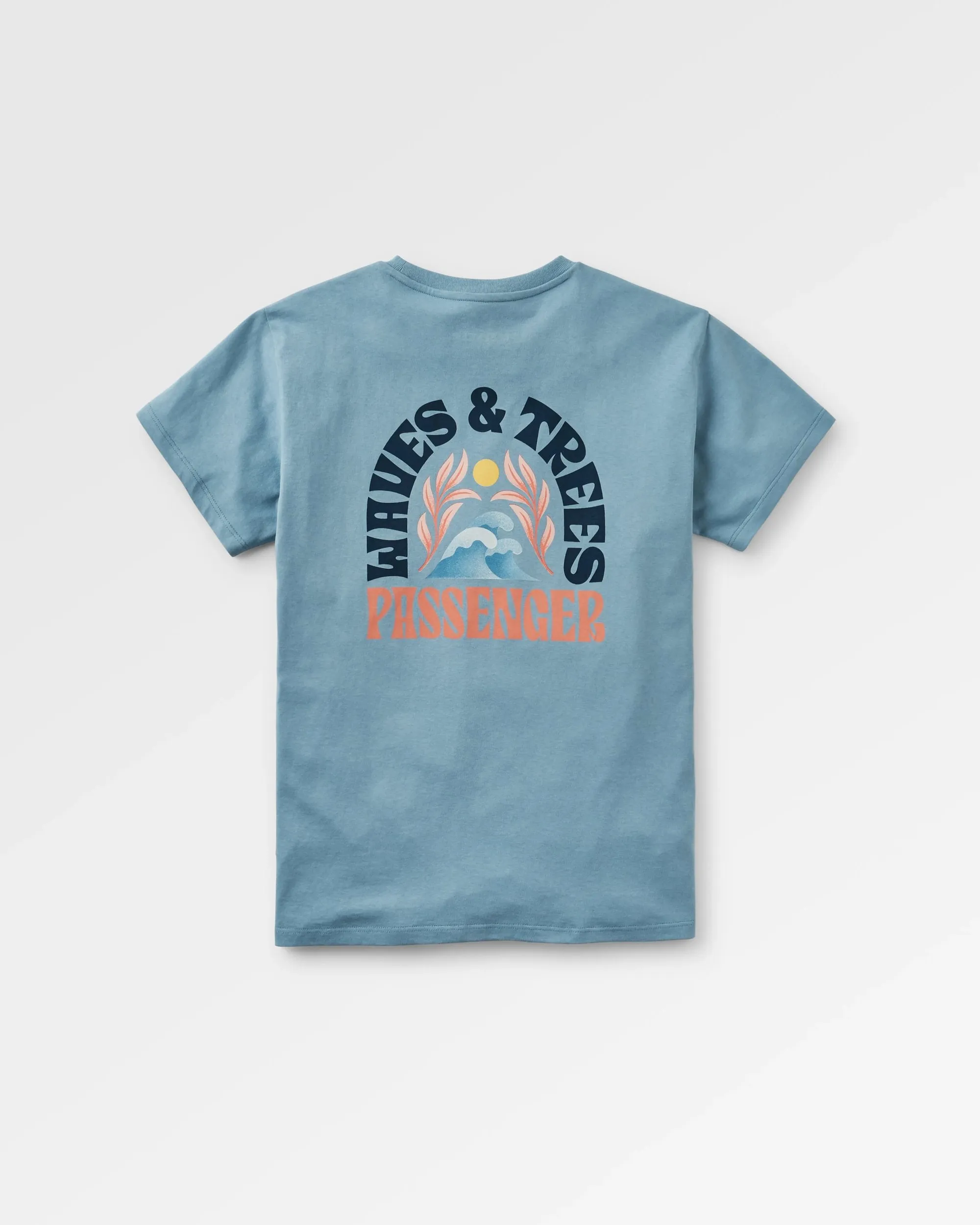 Dawning Recycled Cotton T-shirt - Faded Denim