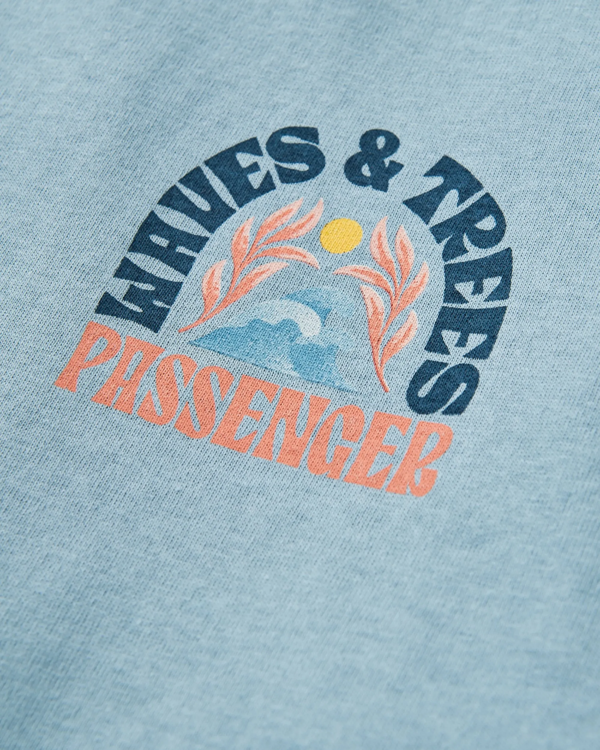 Dawning Recycled Cotton T-shirt - Faded Denim