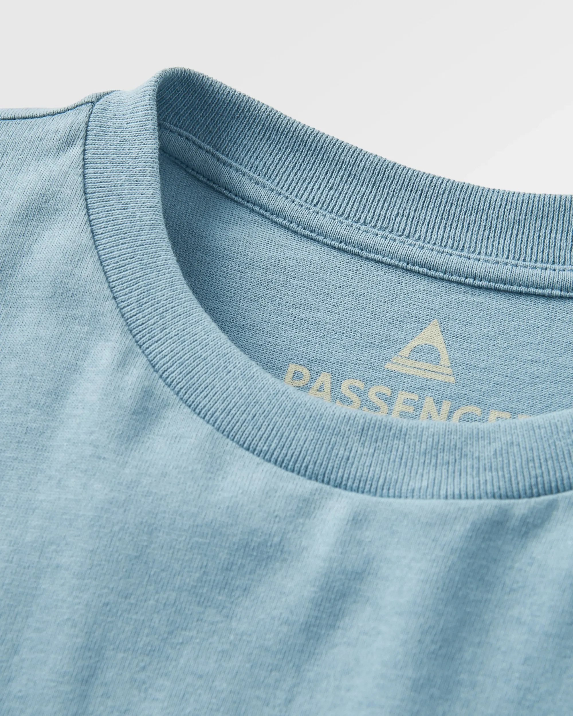 Dawning Recycled Cotton T-shirt - Faded Denim