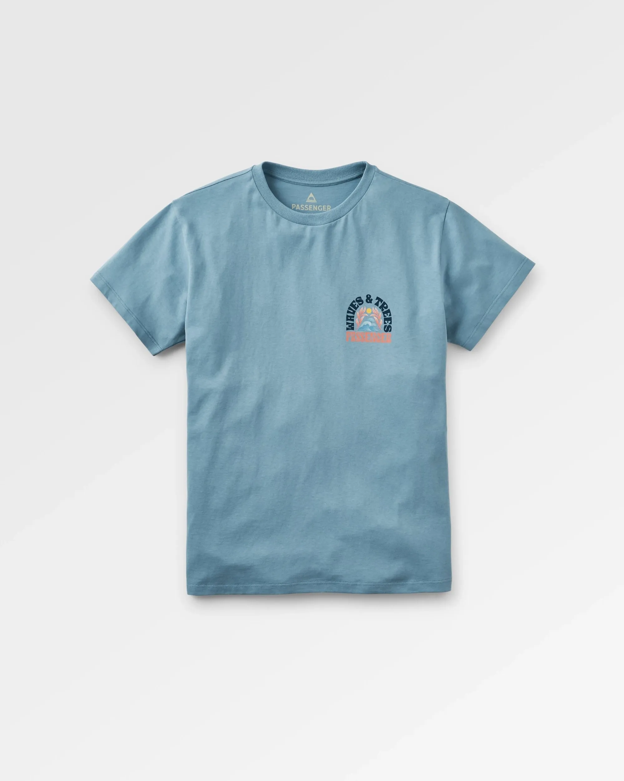 Dawning Recycled Cotton T-shirt - Faded Denim