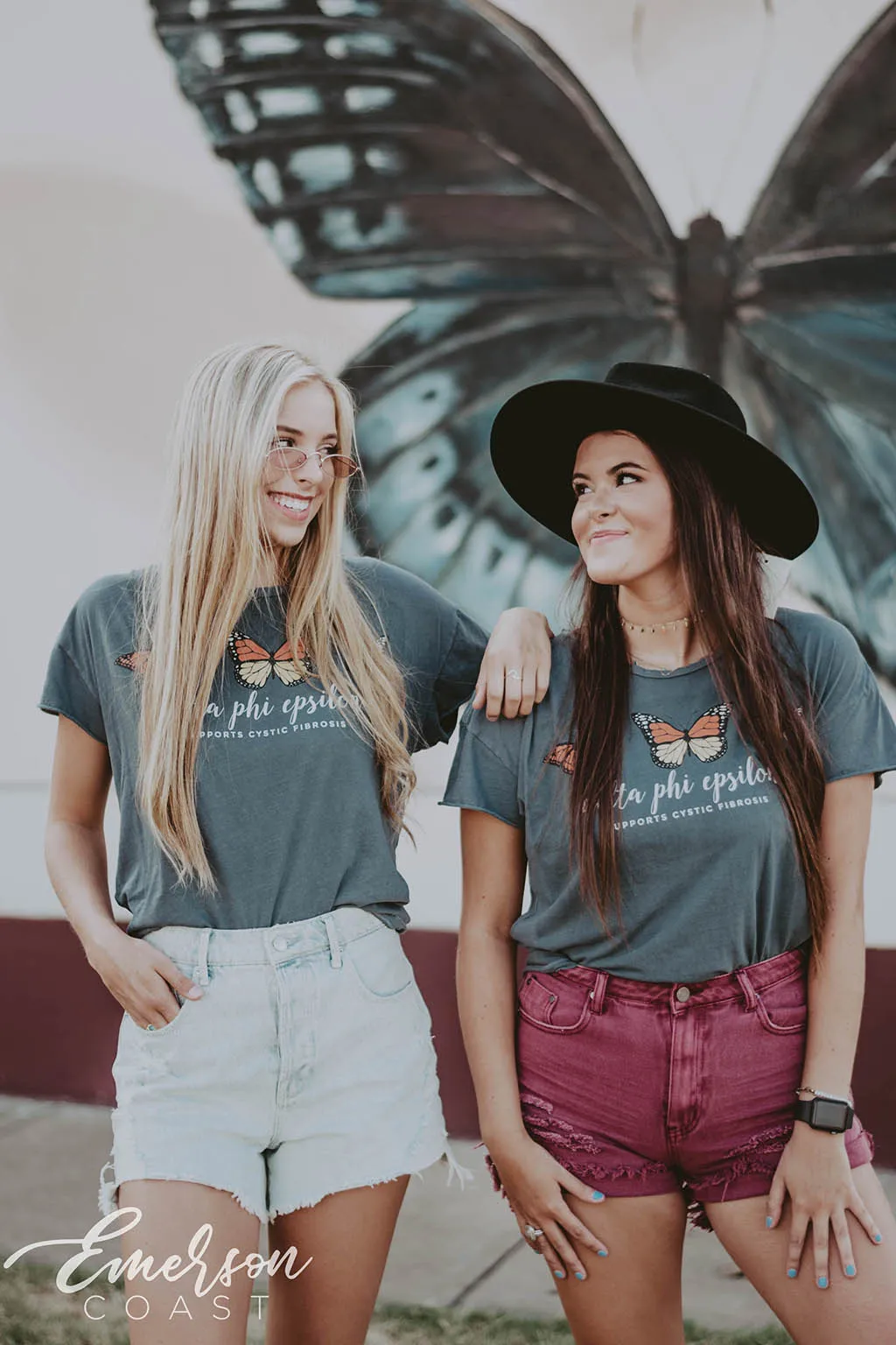 Delta Phi Epsilon Butterfly Philanthropy T-shirt
