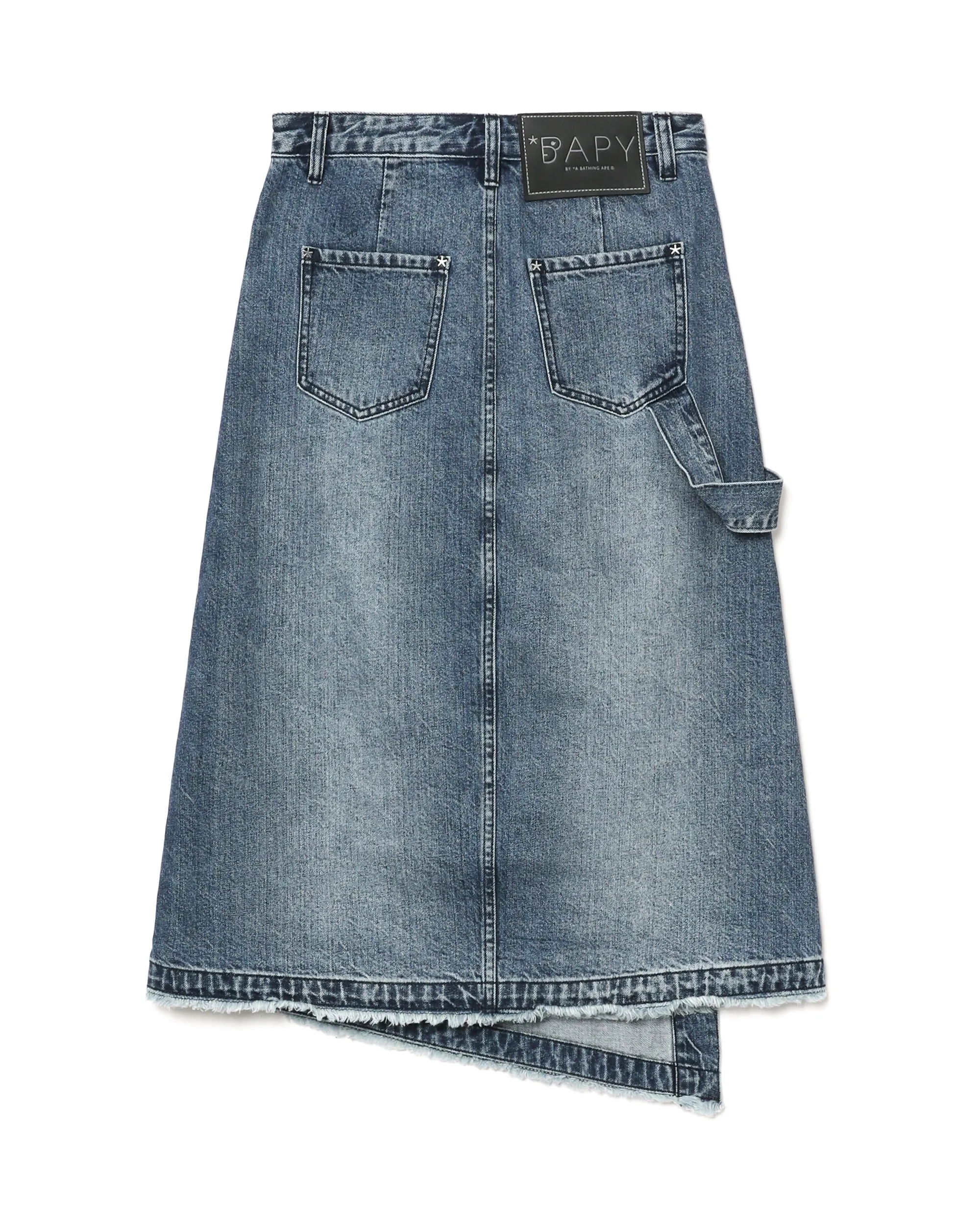 Denim wrap skirt