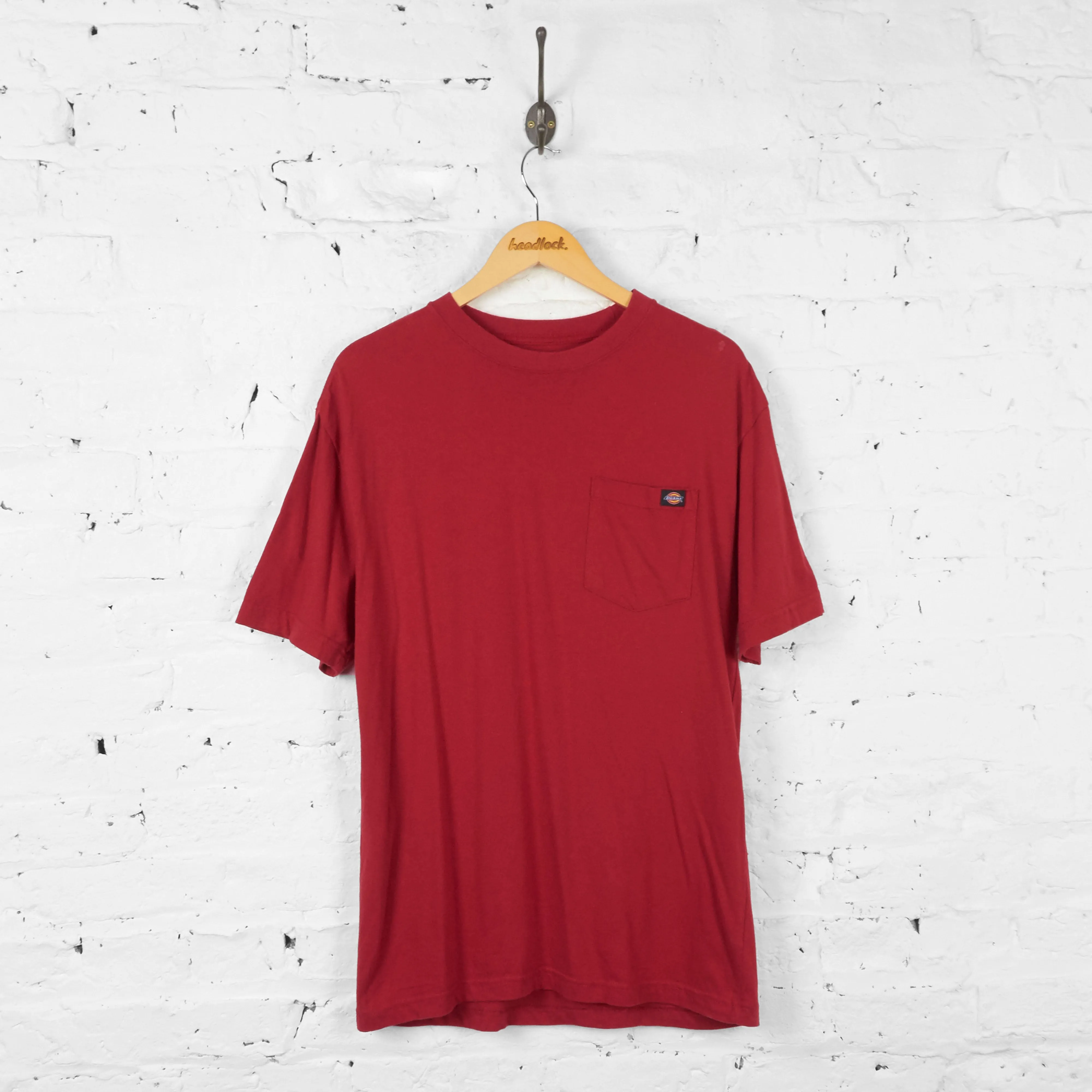 Dickies Pocket T Shirt - Red - M