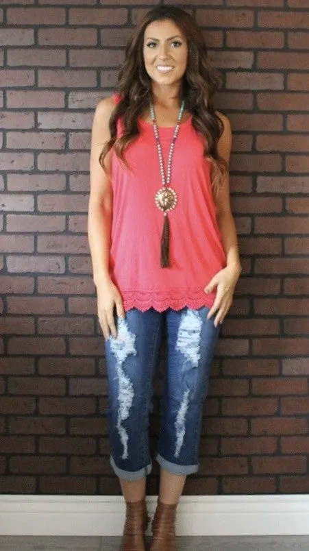 Distressed Boyfriend Capri's