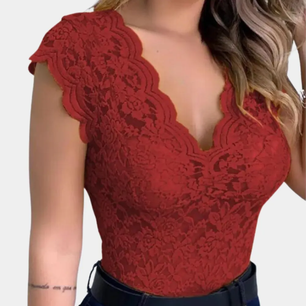 Dora - Lace Blouse for Ladies - Classic & Comfortable