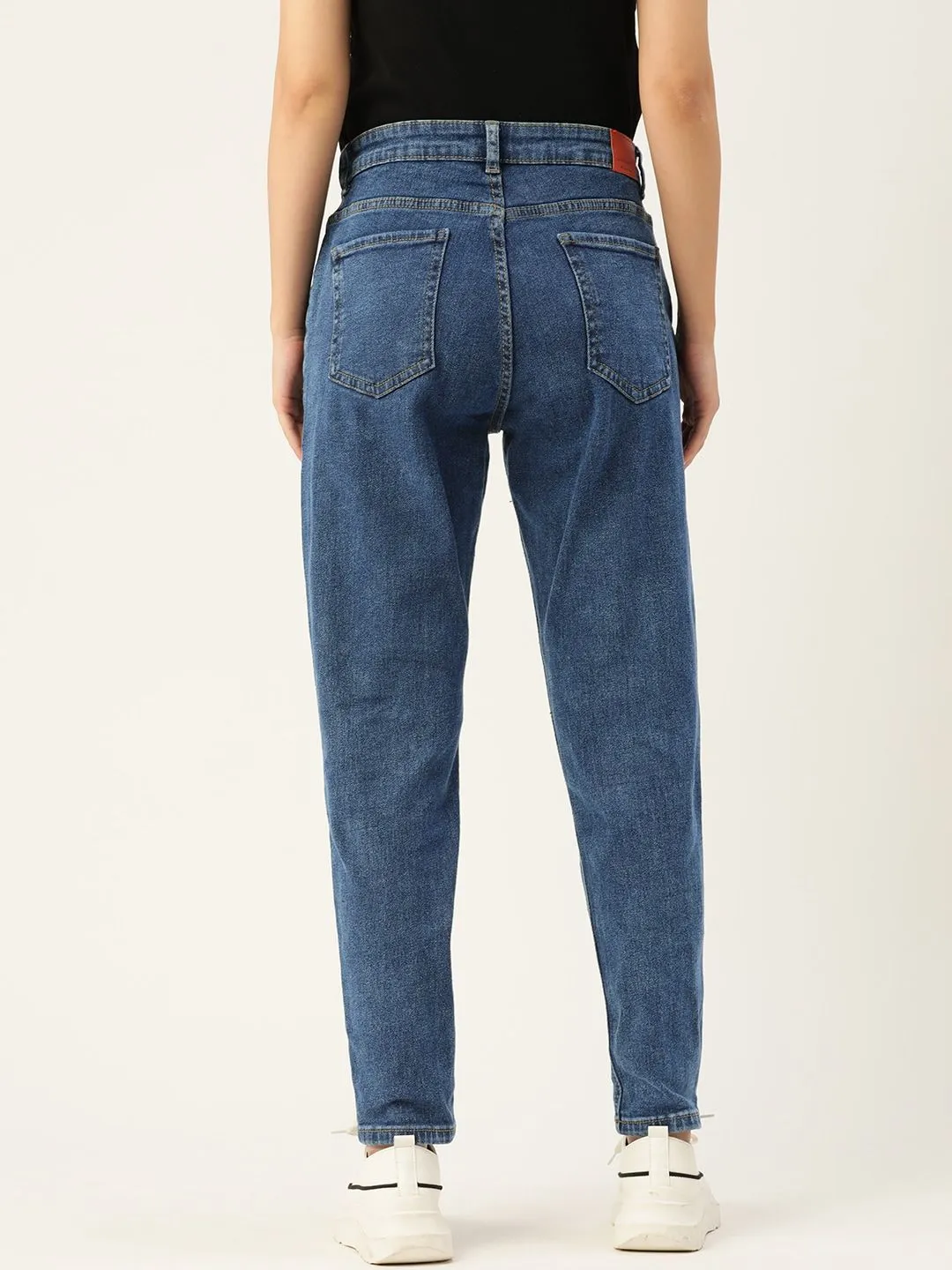 DressBerry Women Blue Stretchable Mom Fit Jeans