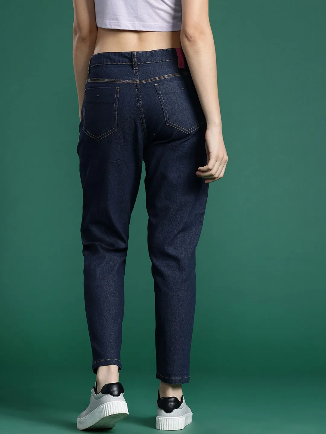 DressBerry Women Embellished Mom Fit Jeans