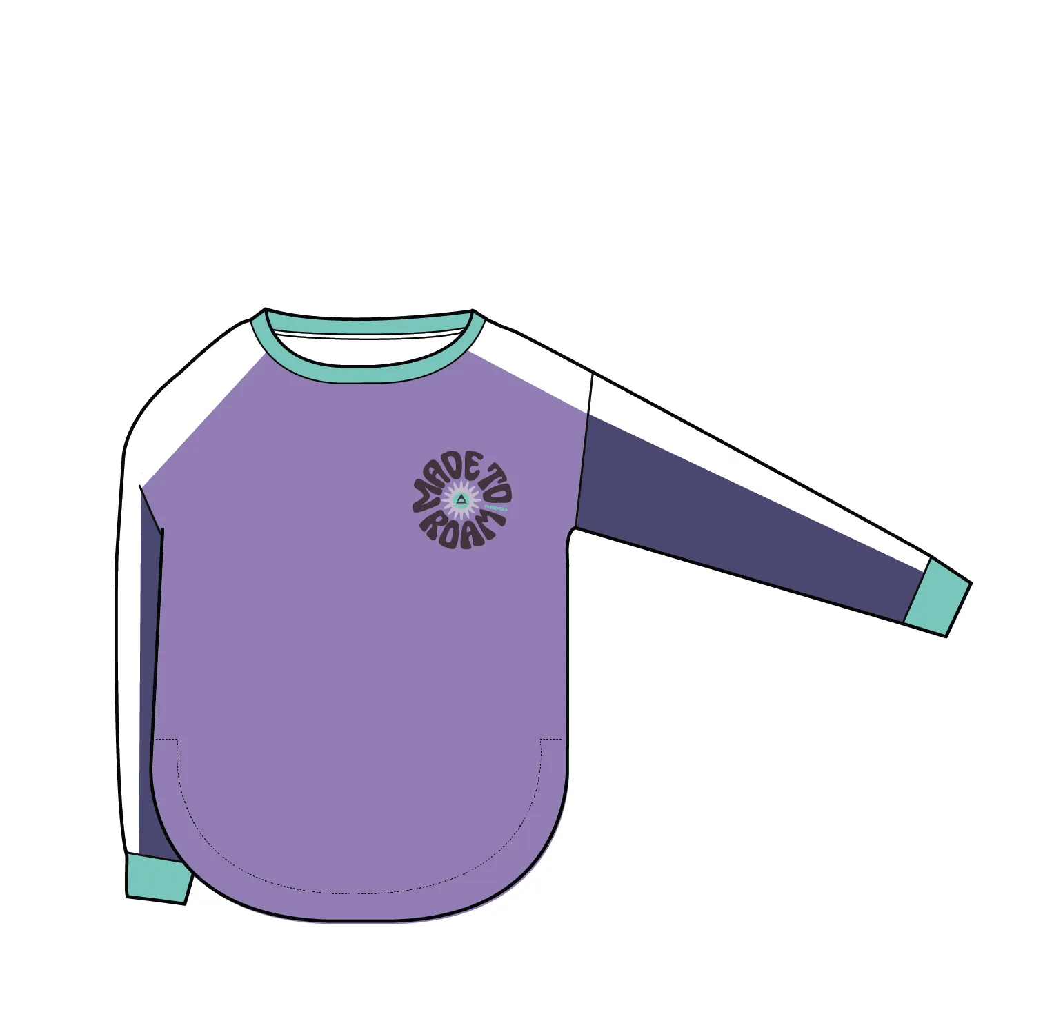 Easy Days Organic Cotton LS T-Shirt - Retro Purple