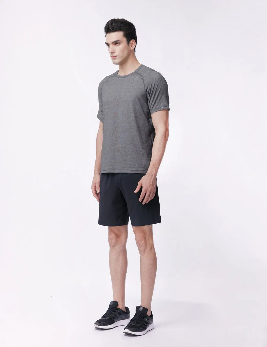 easyoga BERTII Men's Raglan SS Tee - M23 M-Dark Gray