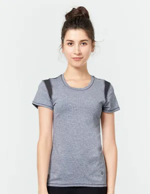 easyoga LA-VEDA Heptagon Short Sleeve - M01 M-Black white