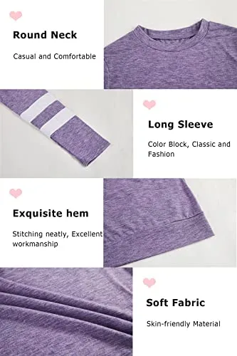Ebifin Color Block Tunic Tops - Girls Sizes 4-15