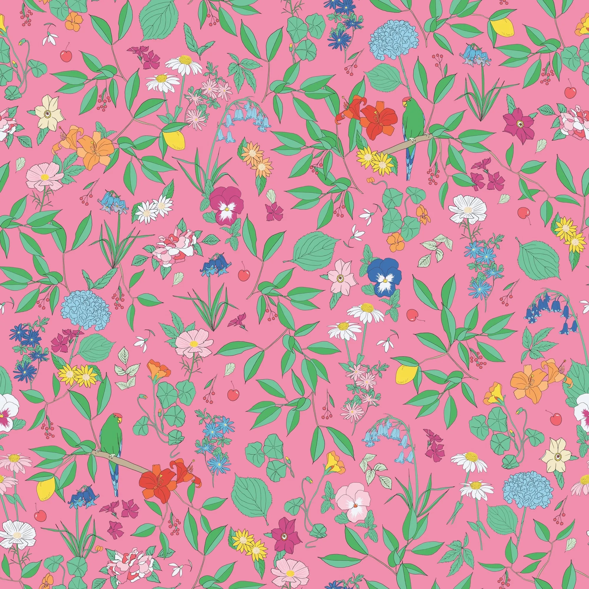Emma Skirt in Pink Wildflower