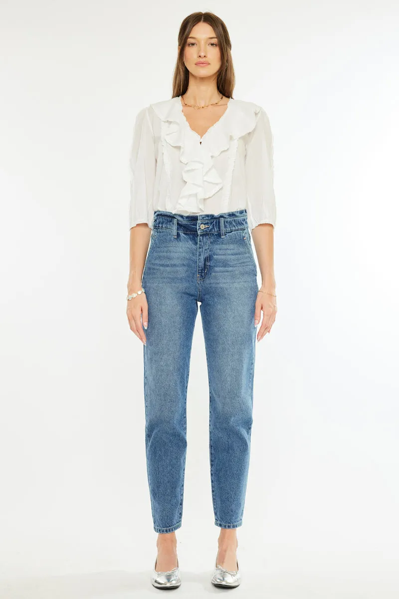 Enya Paperbag Mom Jeans