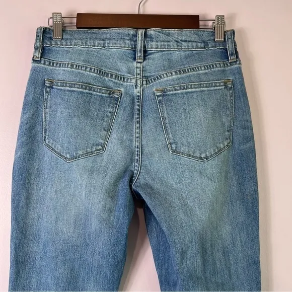 EUC J Crew Slim Broken In Patchwork Boyfriend Distressed Jeans Size 26