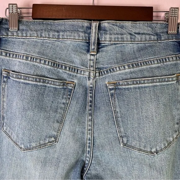 EUC J Crew Slim Broken In Patchwork Boyfriend Distressed Jeans Size 26