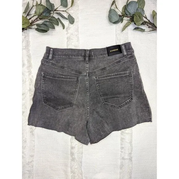 Express Mom Super High Rise Shorts in Supersoft Knit