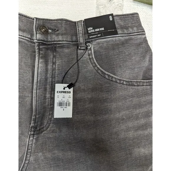 Express Mom Super High Rise Shorts in Supersoft Knit