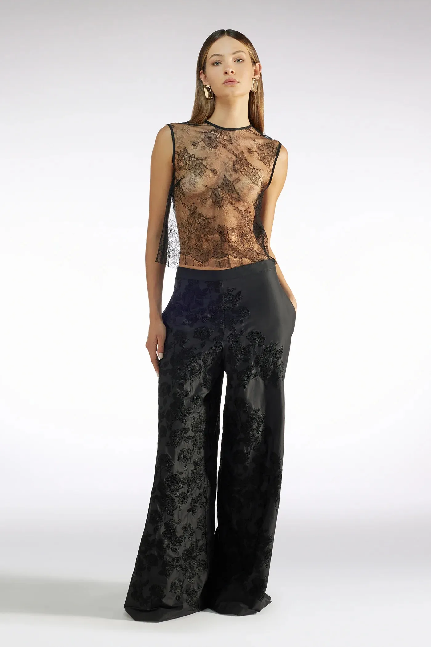 Fanny Lace Top - Black