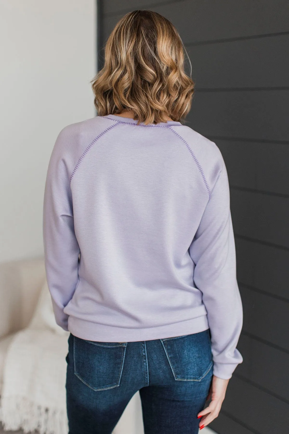Feeling Incredible Long Sleeve Top- Lilac