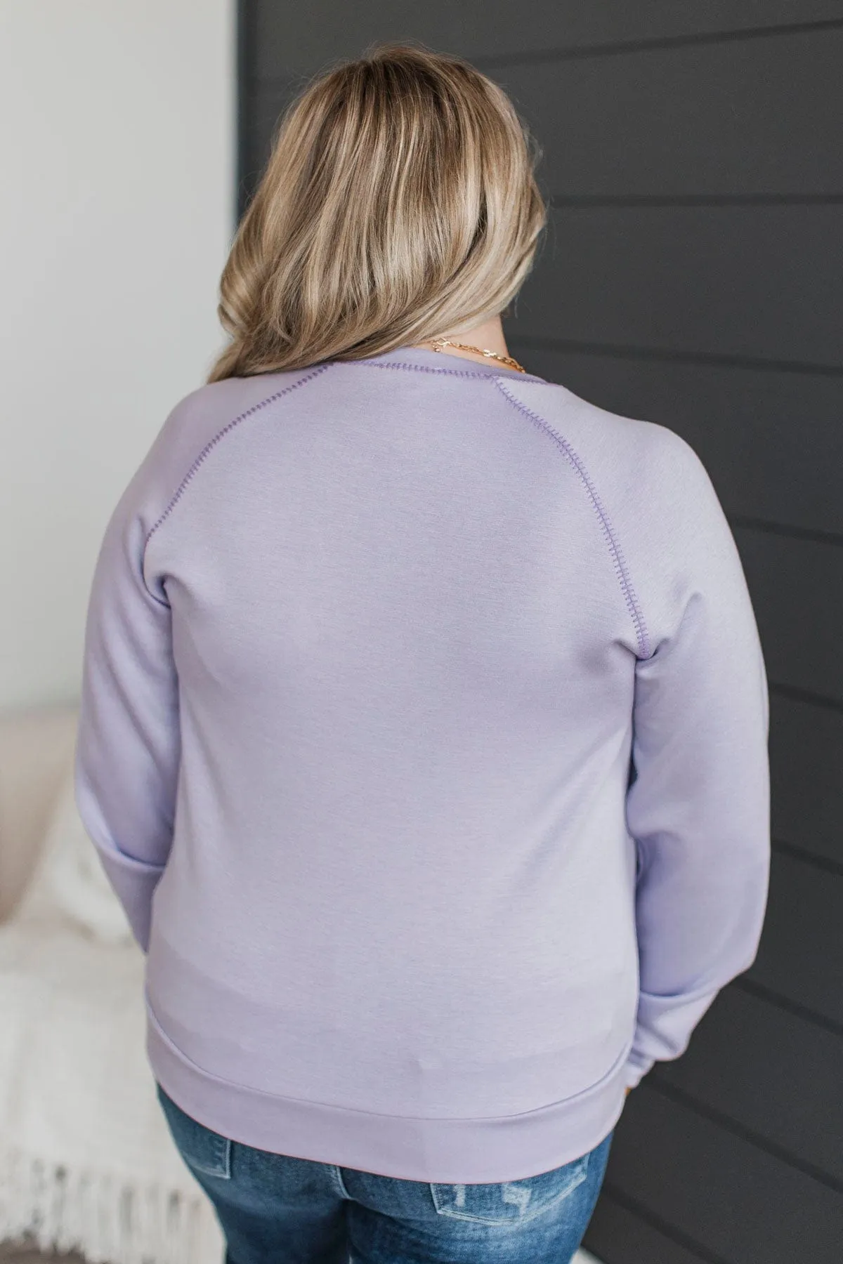 Feeling Incredible Long Sleeve Top- Lilac