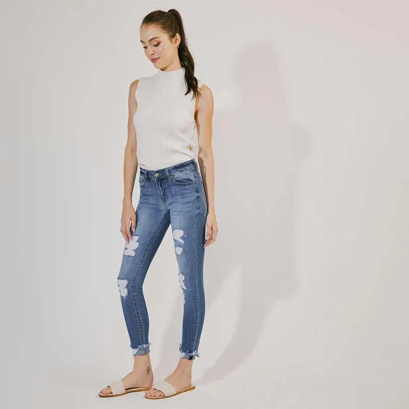 Florence Mid Rise Skinny Jeans