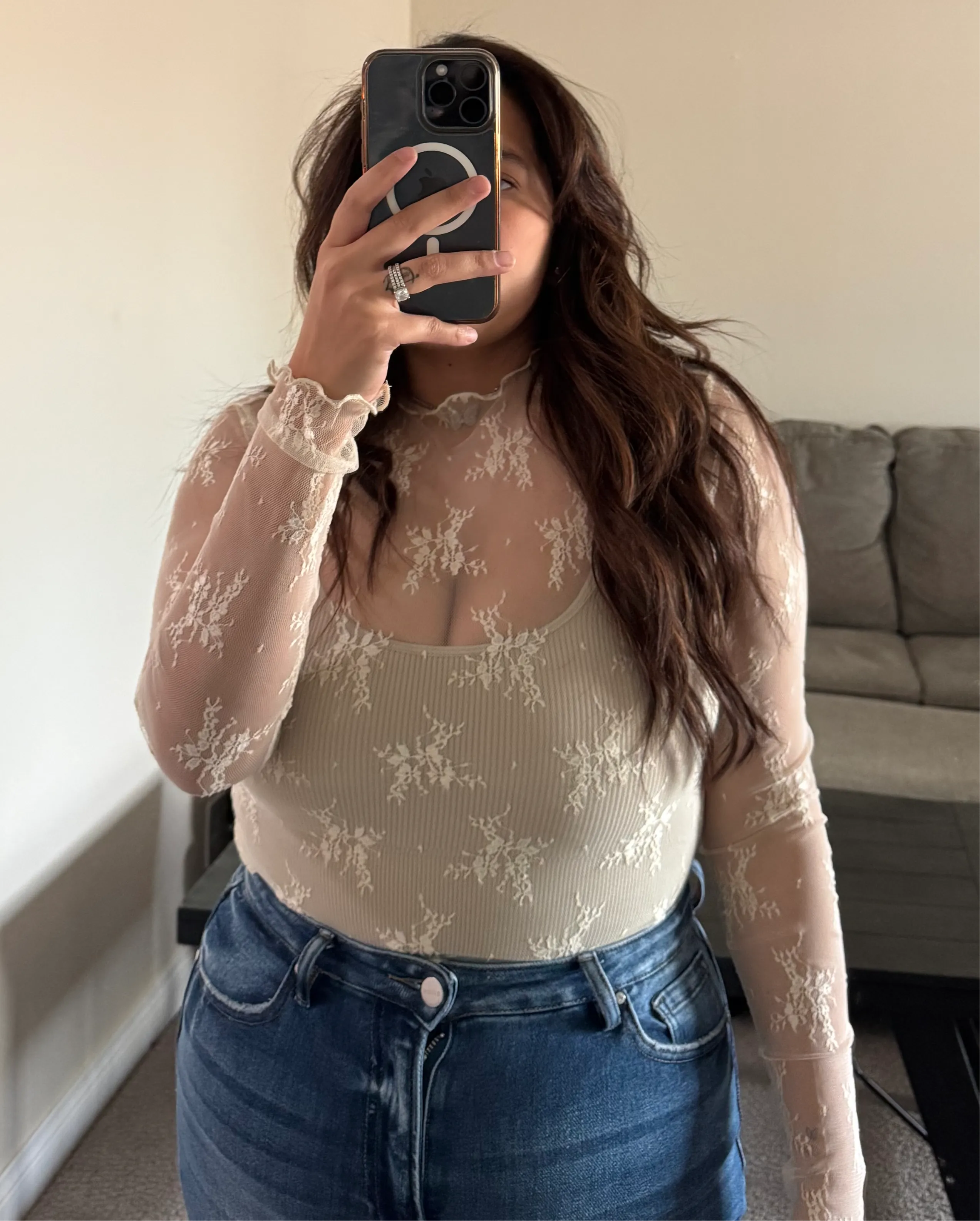 Florencia Mesh Lace Top