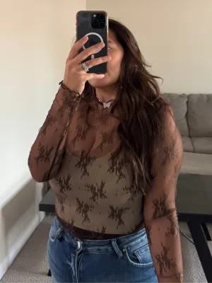 Florencia Mesh Lace Top