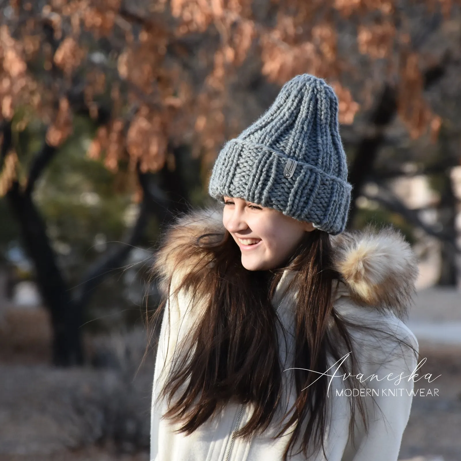 Fold Over Brim Chunky Beanie | THE KHLOE