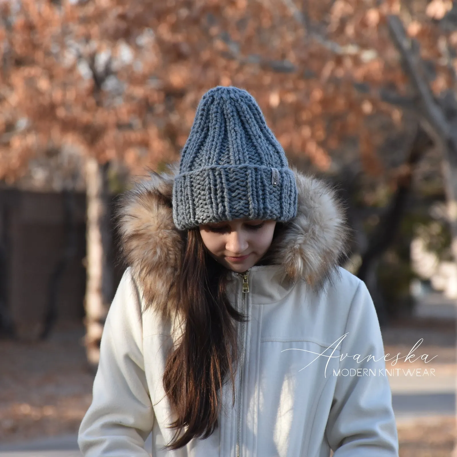 Fold Over Brim Chunky Beanie | THE KHLOE