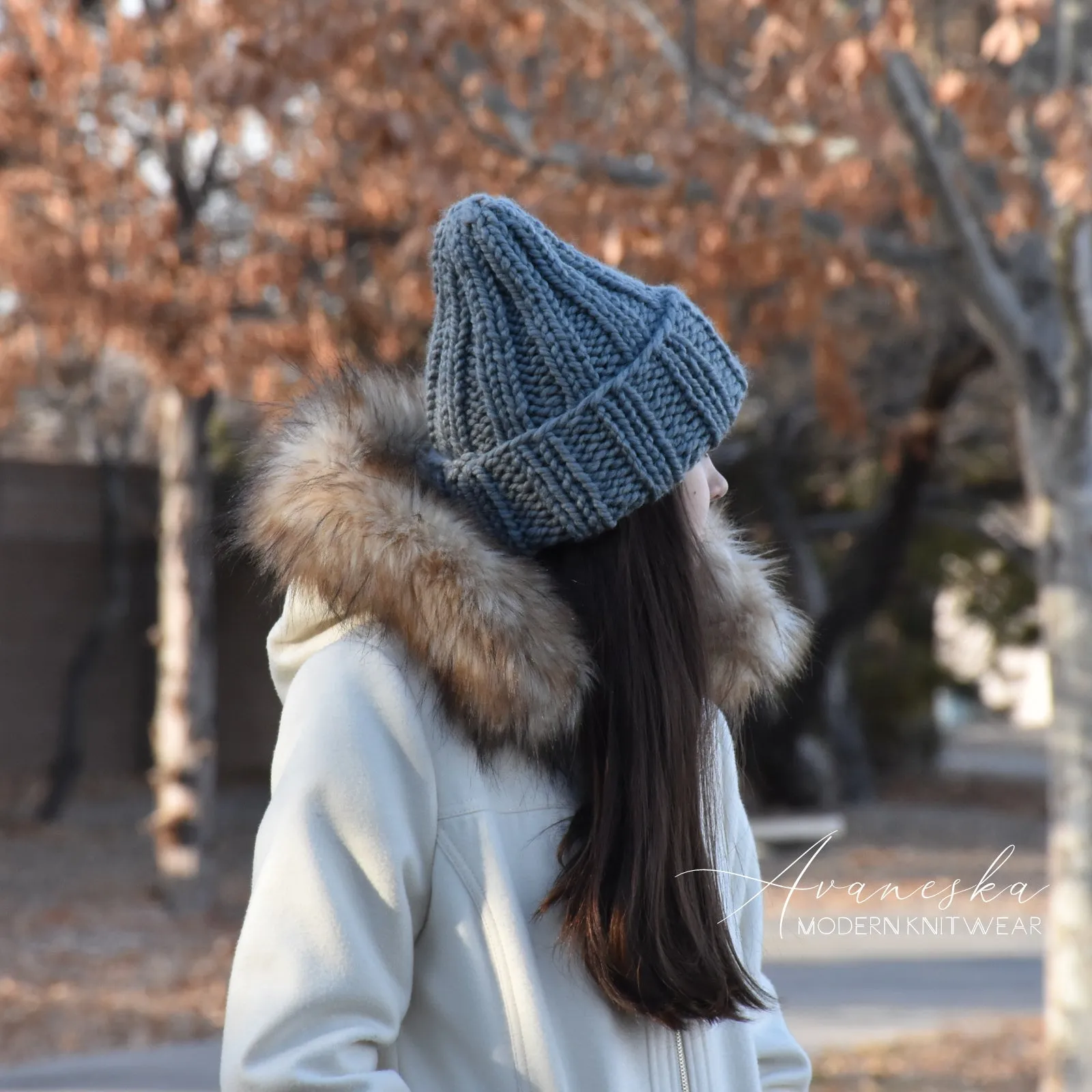Fold Over Brim Chunky Beanie | THE KHLOE