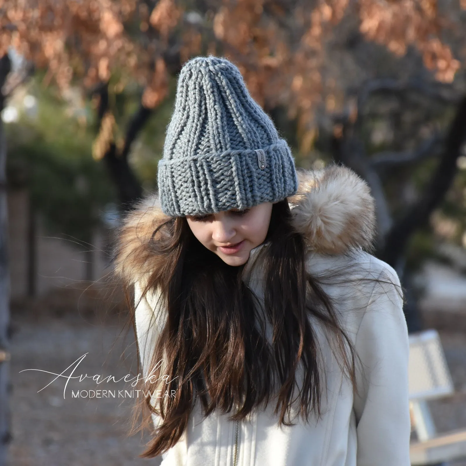 Fold Over Brim Chunky Beanie | THE KHLOE